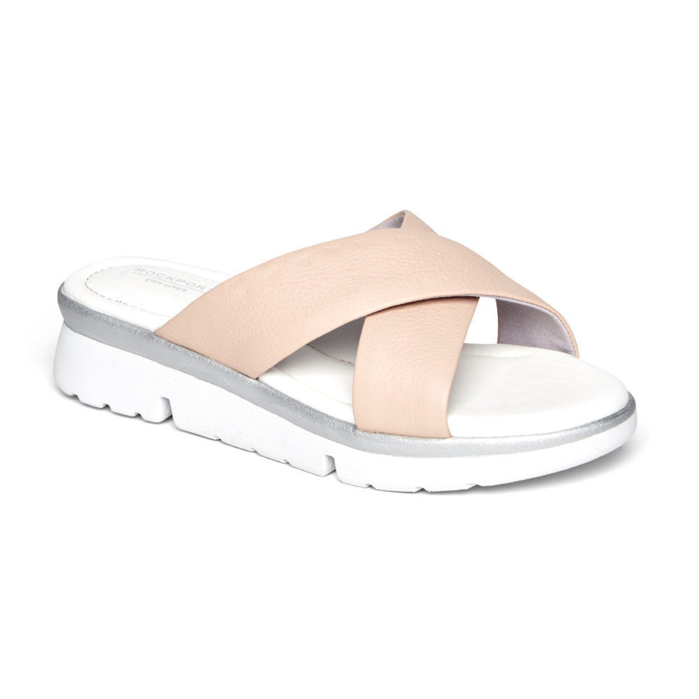 Sandalias Rockport Mujer Mexico - R-Evolution Rosas/Blancos - VAUMF9254